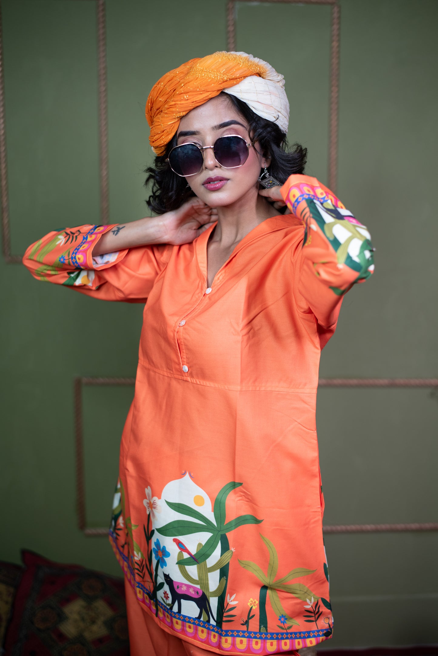 Tuku Desert Bloom – Pure Cotton Modal Co-Ord Set