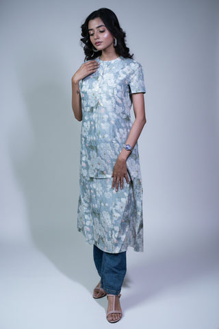 Kusum Midnight Tapestry – Cotton Jacquard One-Piece Dress