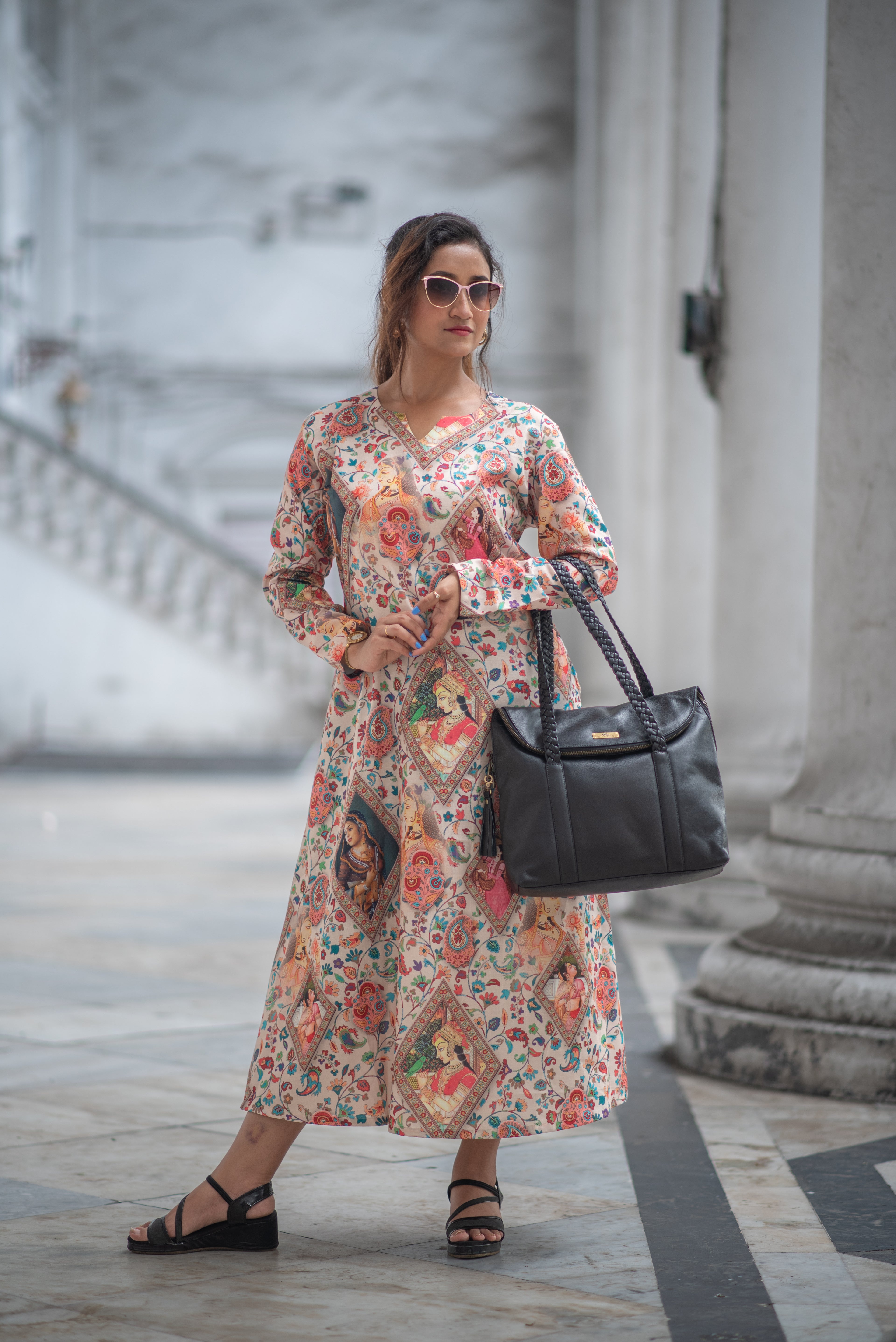 Laksmi Chitrakatha – Pure Cotton Storytelling A-Line Kurti