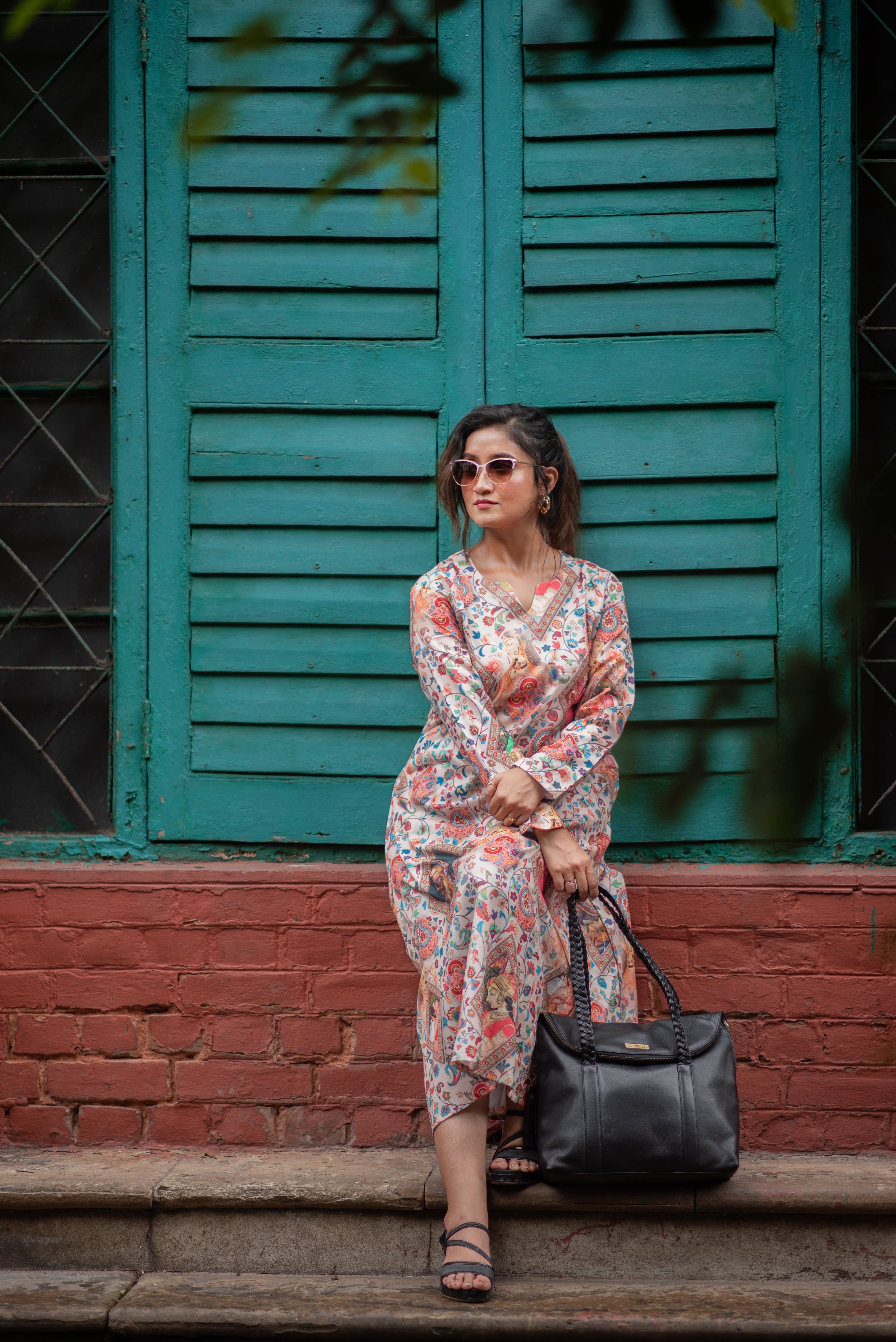 Laksmi Chitrakatha – Pure Cotton Storytelling A-Line Kurti