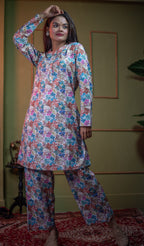 Kusum Pastel Meadow – Pure Cotton Modal Co-Ord Set