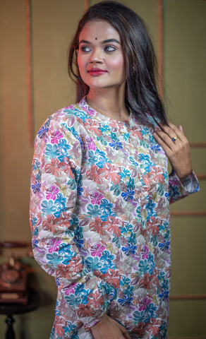 Kusum Pastel Meadow – Pure Cotton Modal Co-Ord Set